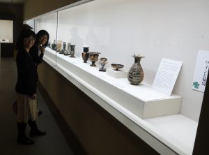 地中海沿岸のワイン文化に関する展示